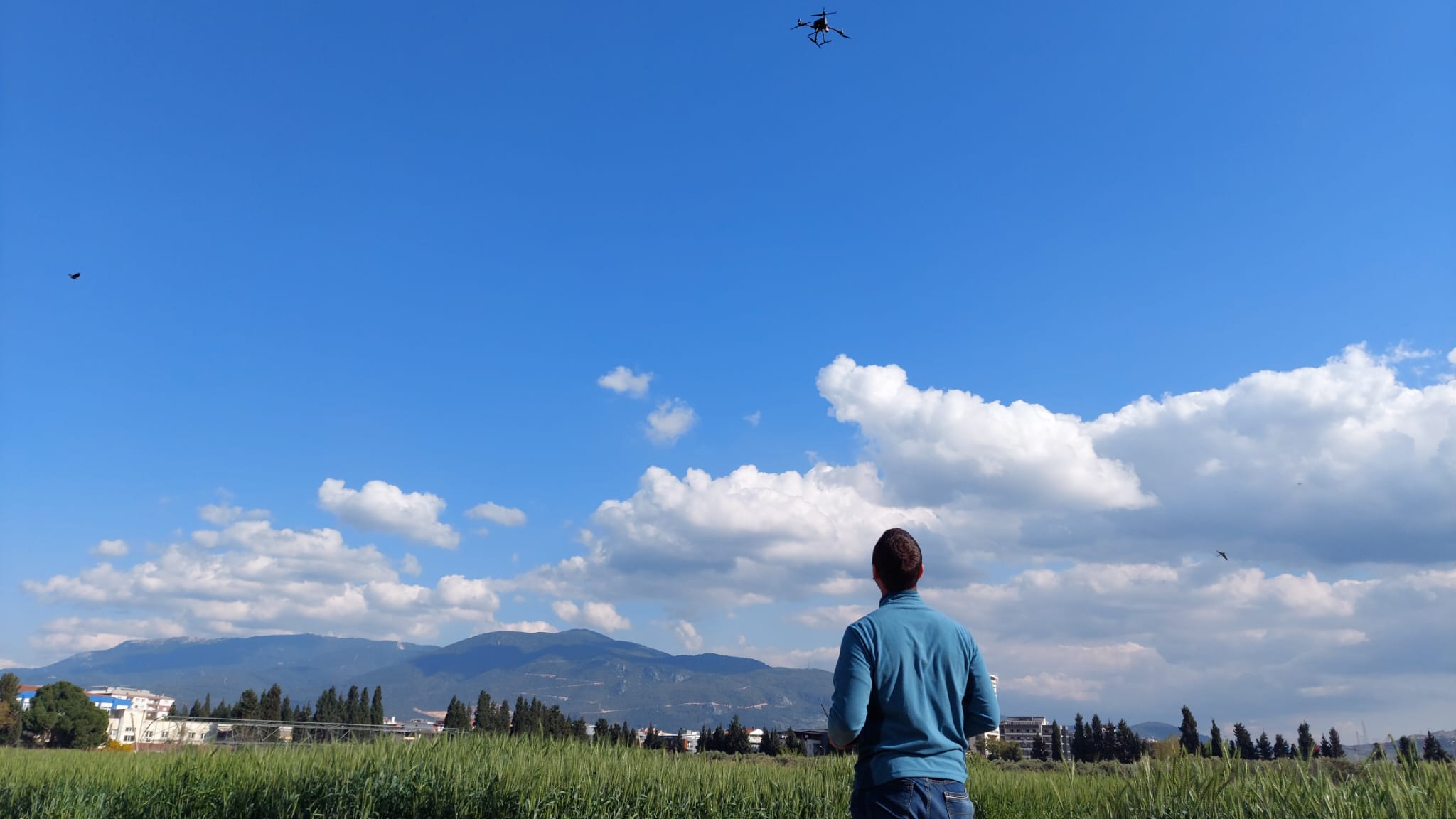 First drone flight in EGE University